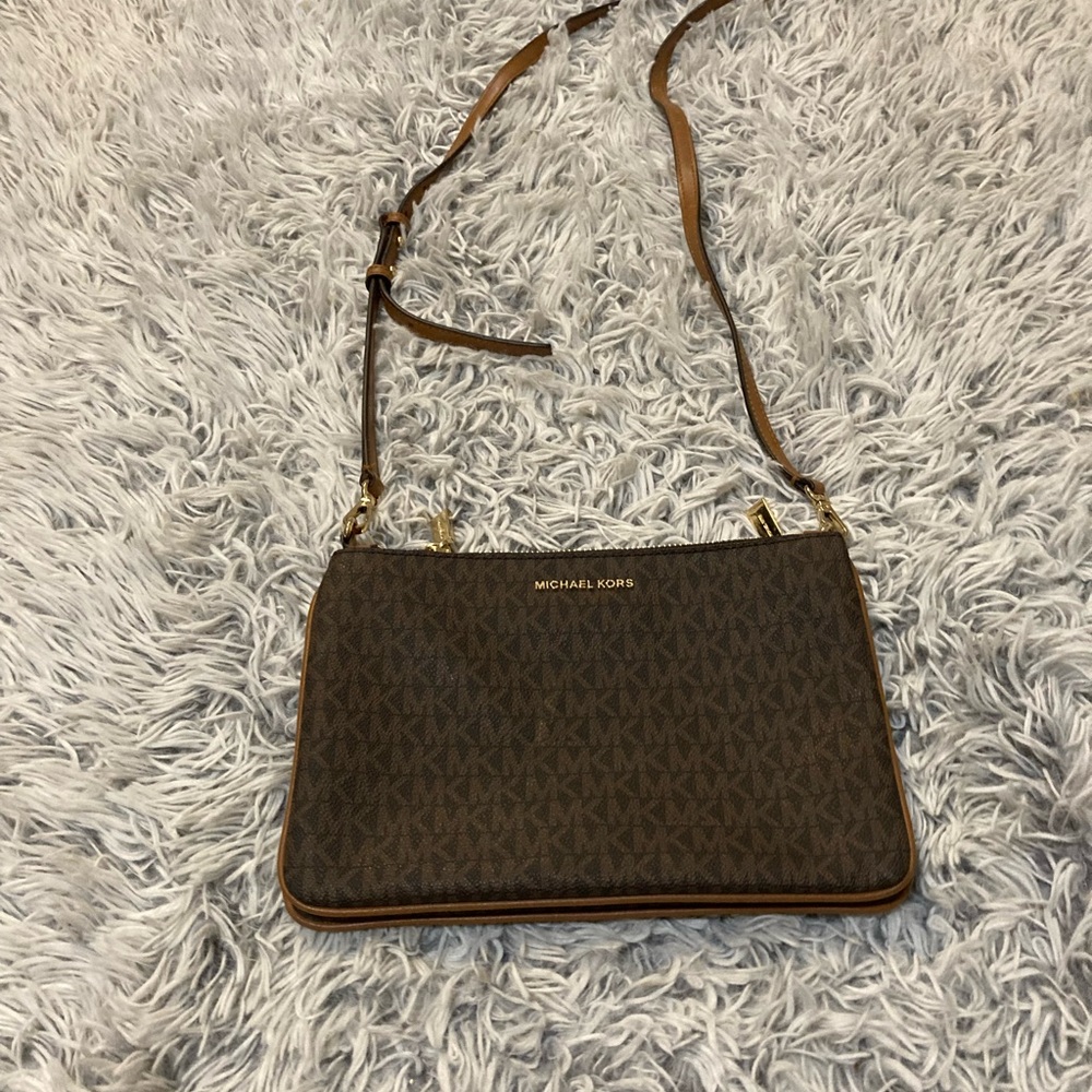 Michael Kors Dark Brown Crossbody Bag